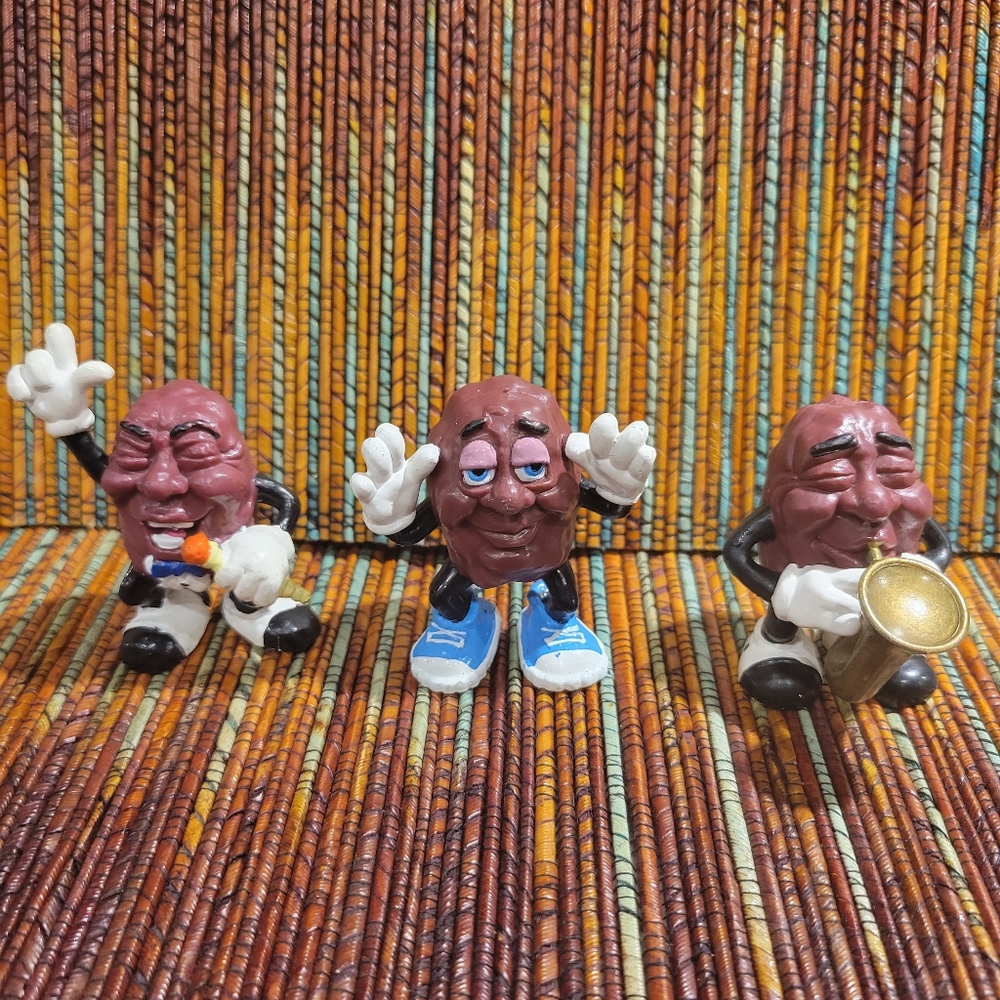 Vintage California Raisins 3 Figures 80's